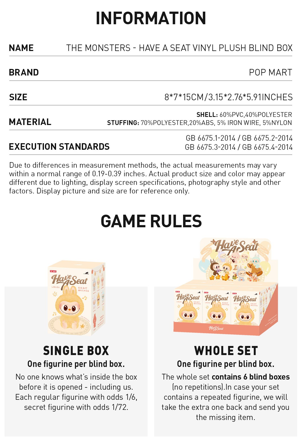 THE MONSTERS — Have a Seat Blind Box | POP MART — official detail