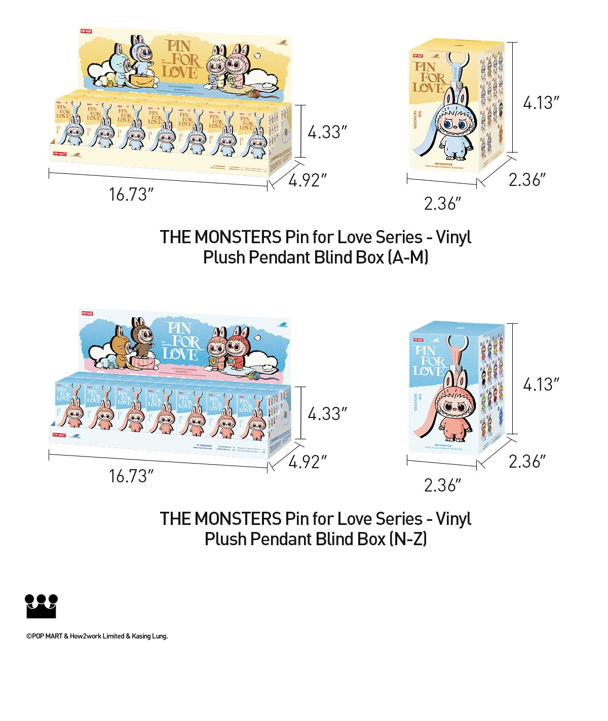 THE MONSTERS — Pin for Love (A-M) Blind Box | POP MART — official detail