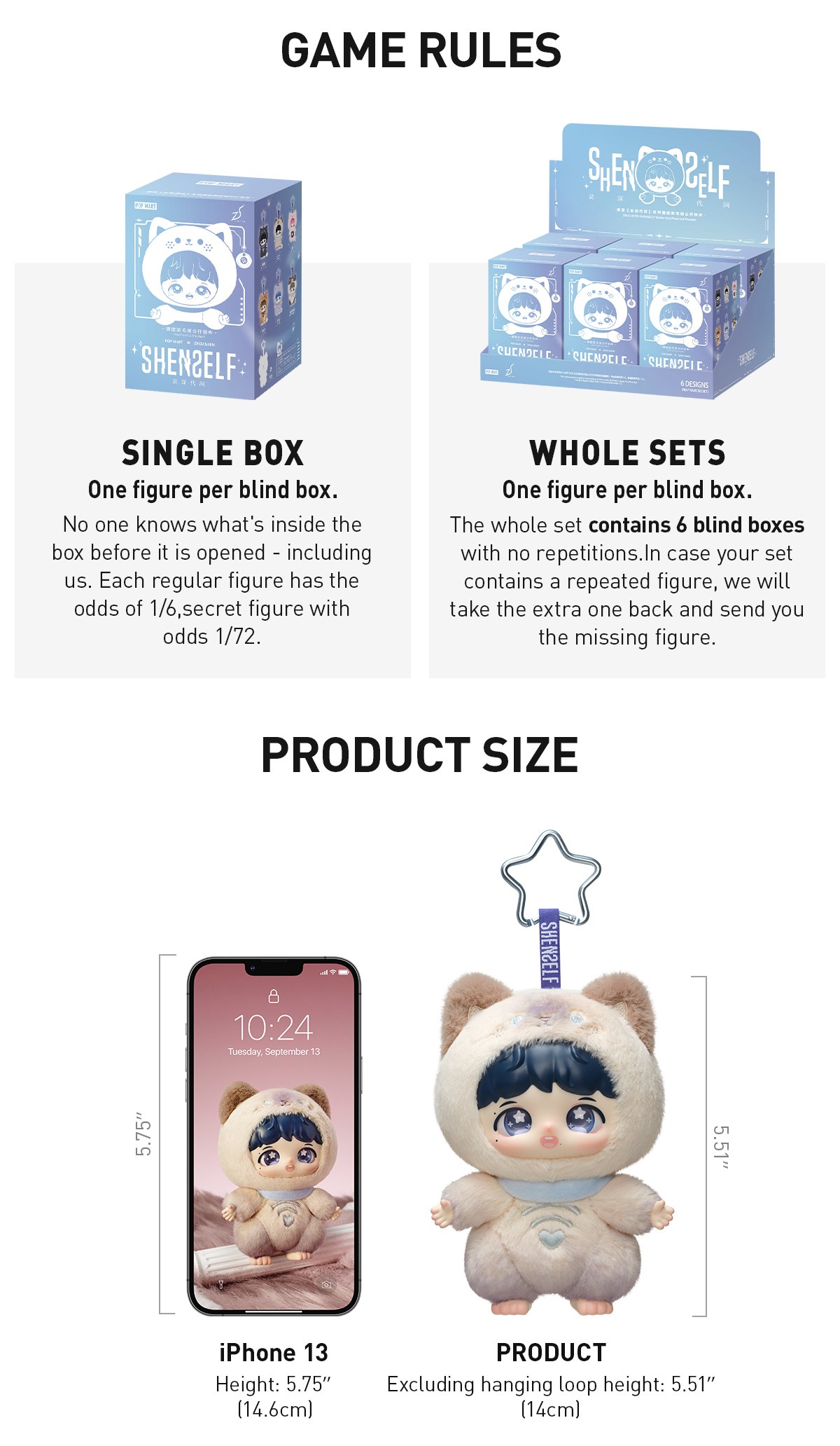 Zhou Shen — SHENSELF Plush Pendant Blind Box | POP MART — official detail
