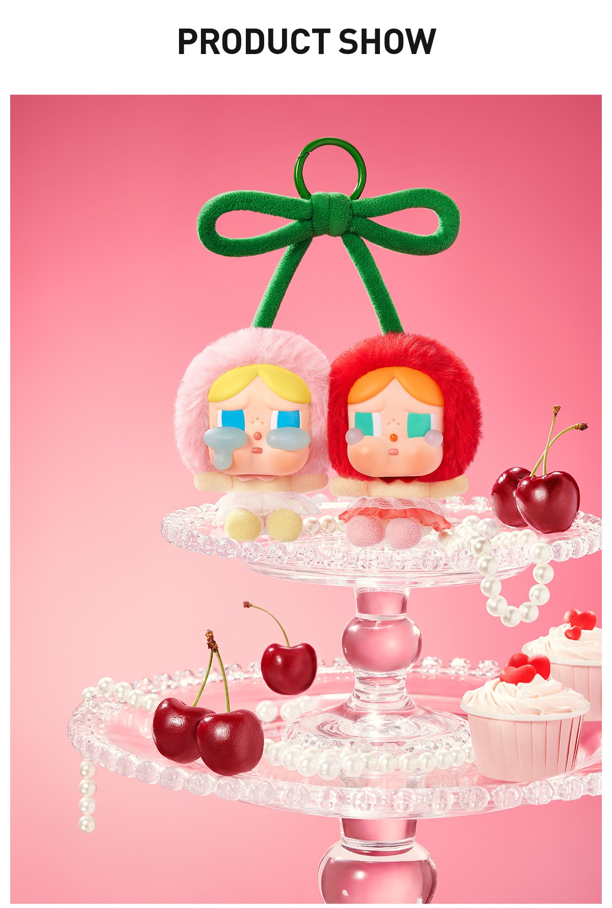 CRYBABY — Crying For Love Hanging Card (Love You Cherry Much) | POP MART — official detail