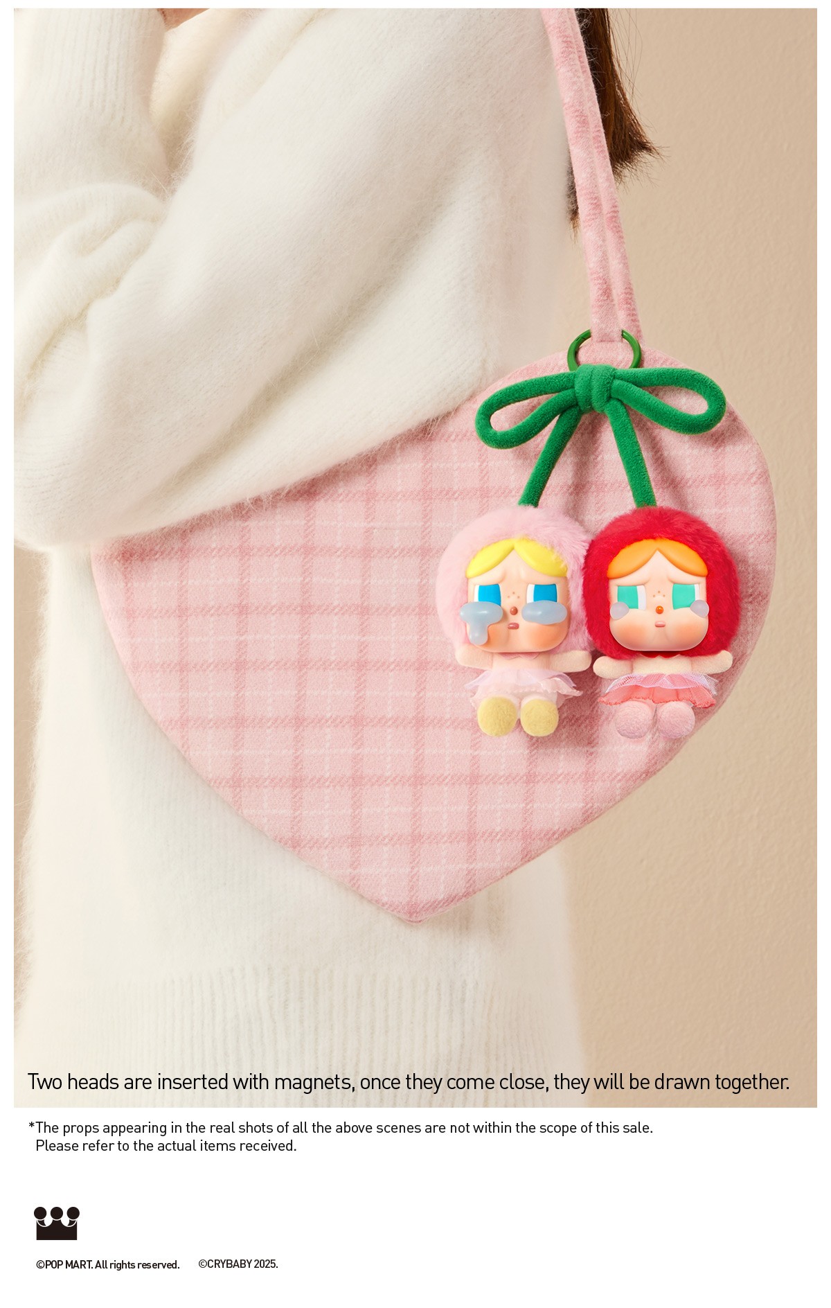 CRYBABY — Crying For Love Hanging Card (Love You Cherry Much) | POP MART — official detail