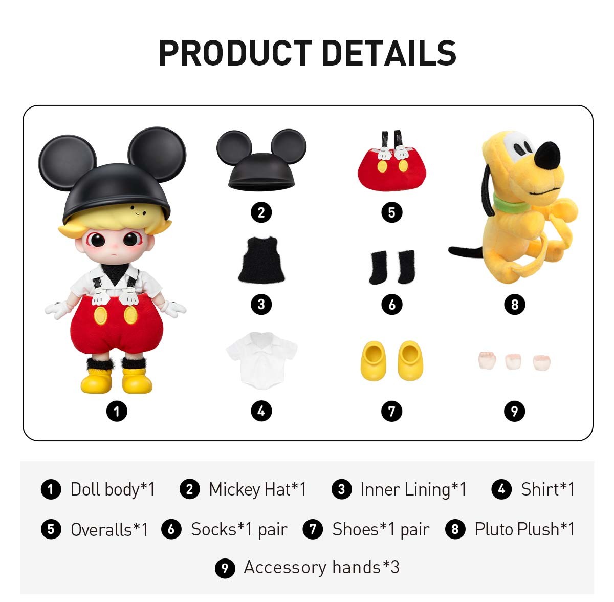 DIMOO — Mickey 1/8 Action Figure | POP MART — official detail