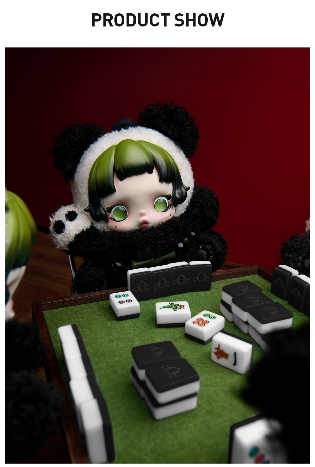 SKULLPANDA — Lazy Panda Plush Doll Pendant | POP MART — official detail