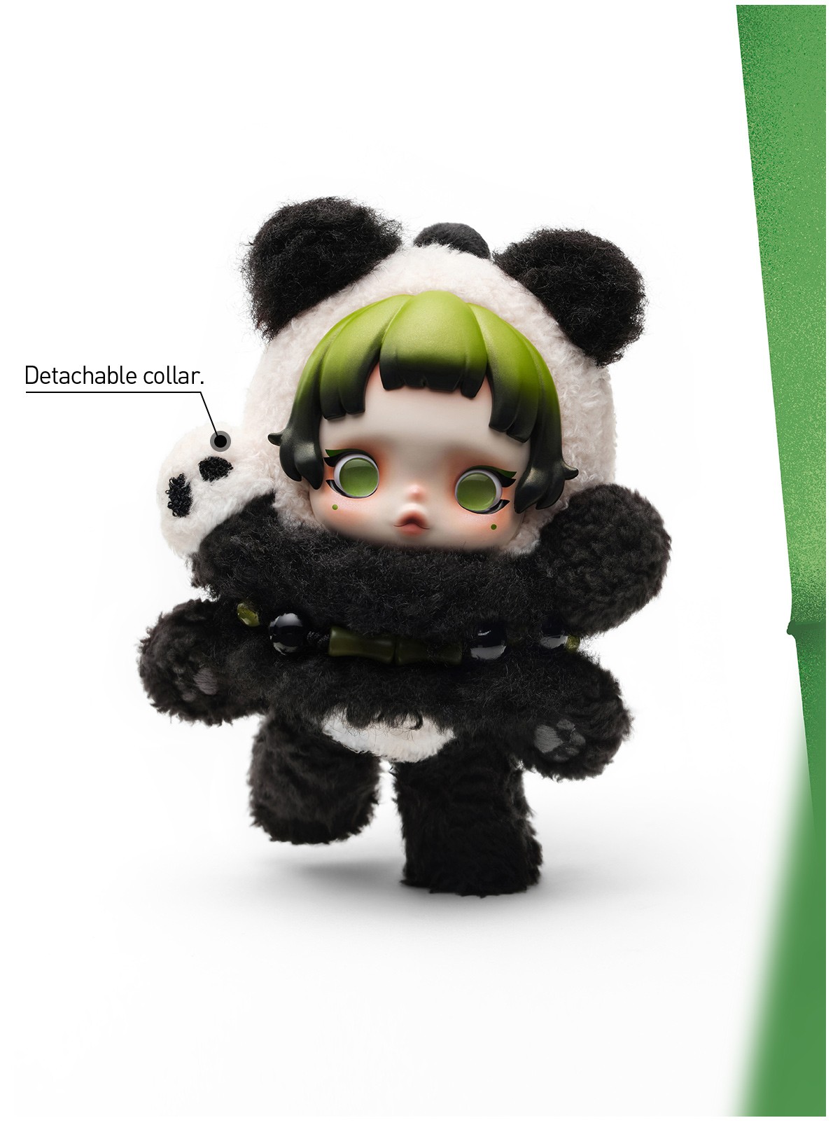 SKULLPANDA — Lazy Panda Plush Doll Pendant | POP MART — official detail