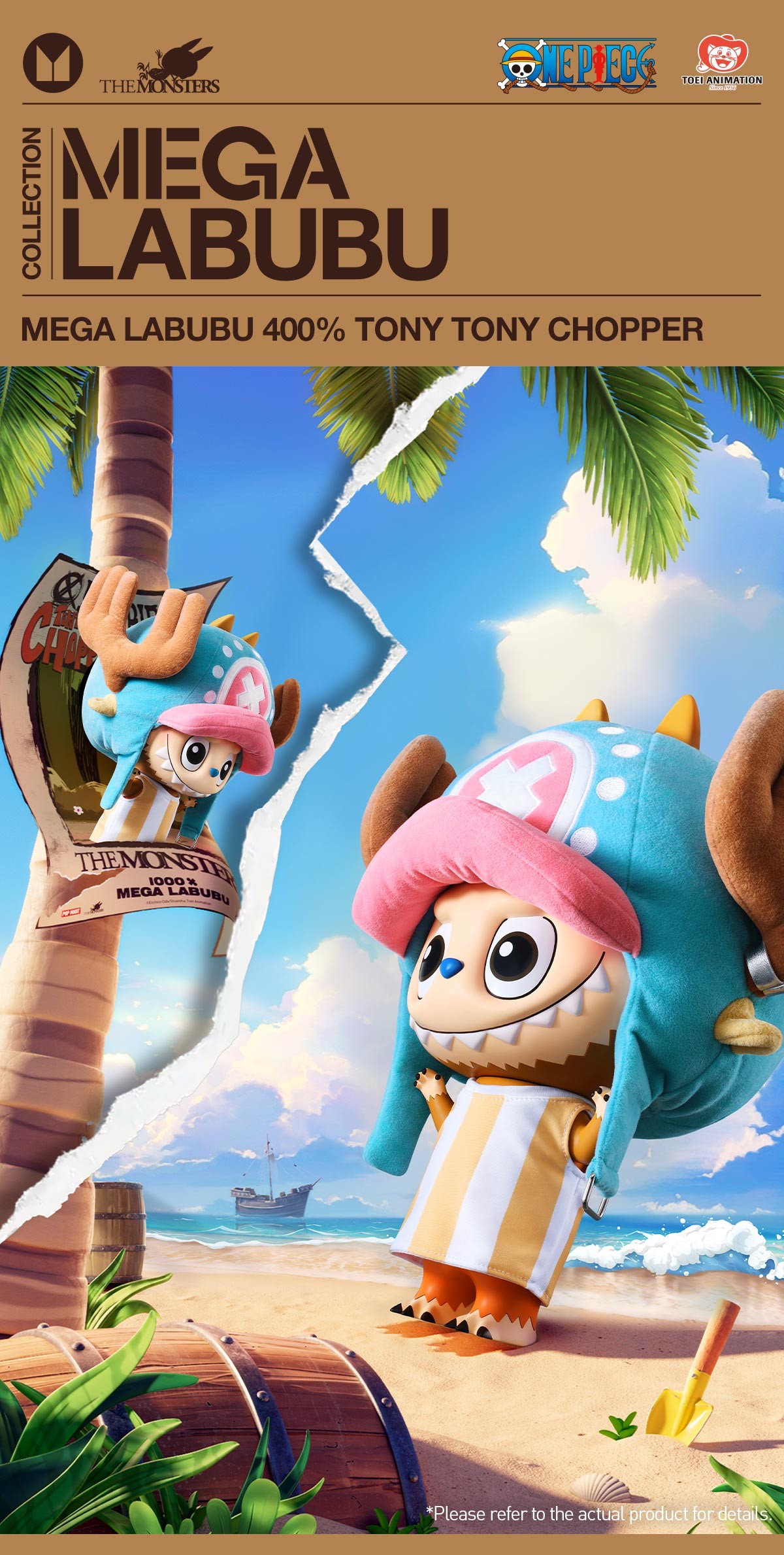 THE MONSTERS — MEGA 400% Tony Tony Chopper | POP MART — official detail