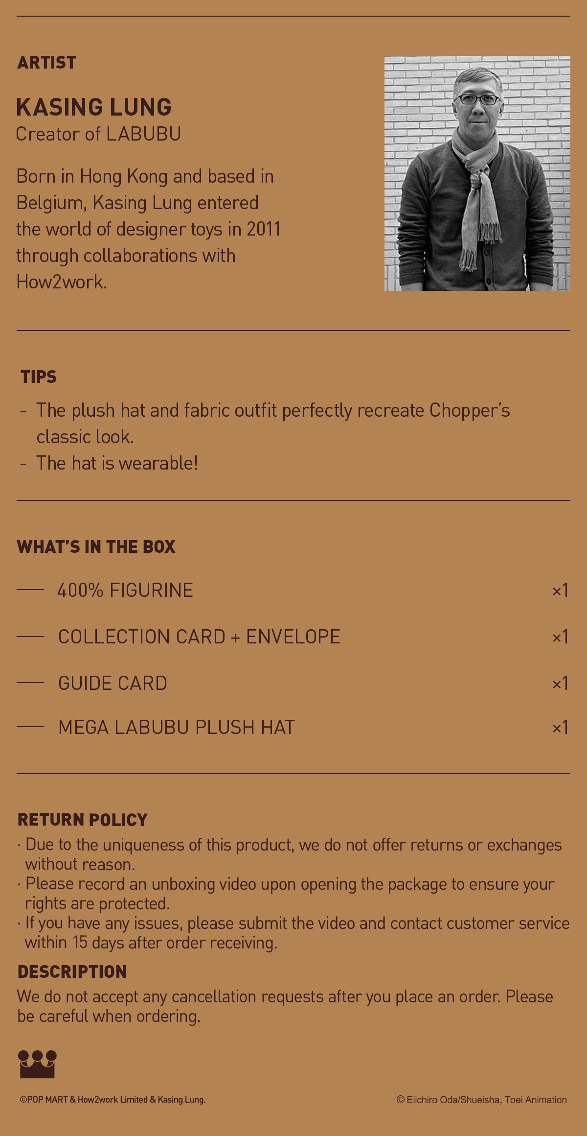 THE MONSTERS — MEGA 400% Tony Tony Chopper | POP MART — official detail