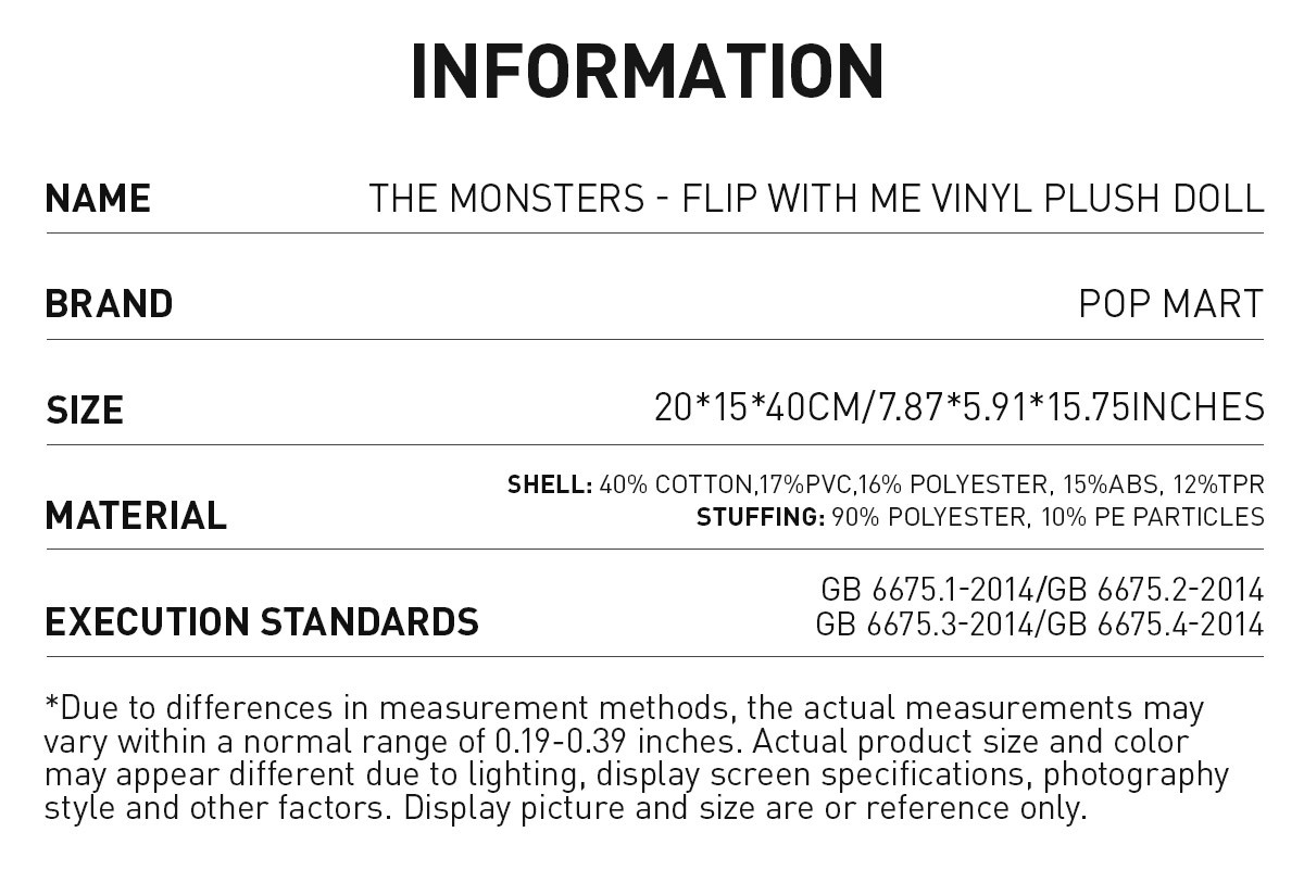 THE MONSTERS — Flip With Me | POP MART — official detail