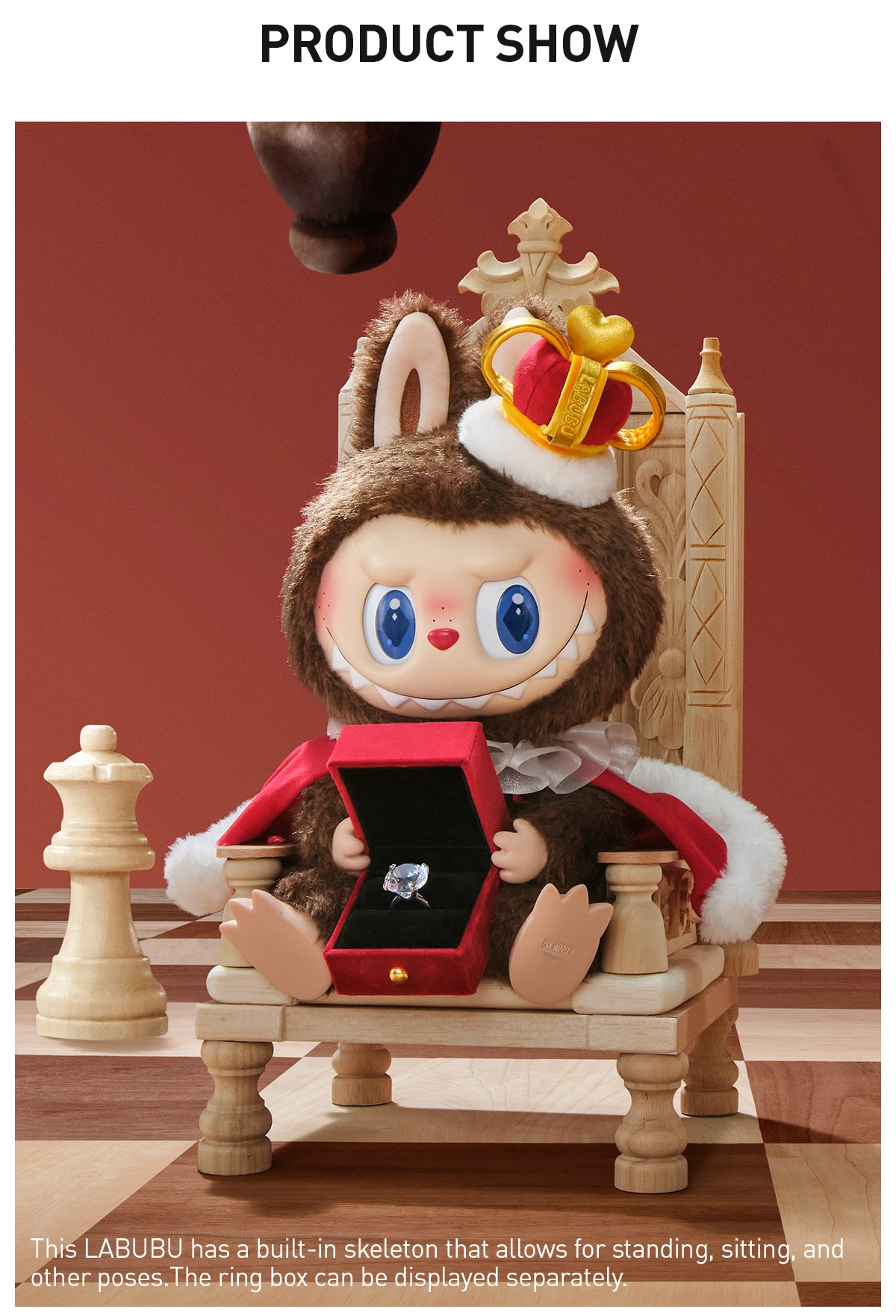 THE MONSTERS — Let's Checkmate Vinyl Plush Doll | POP MART — official detail