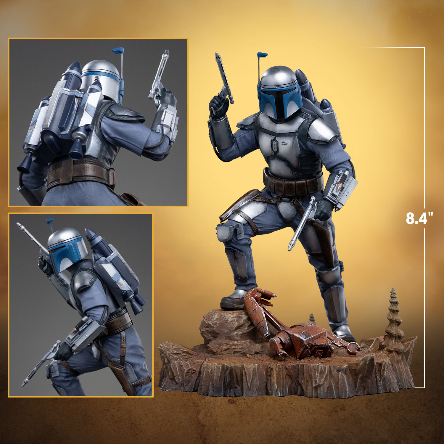 Jango Fett 1:10 Scale Statue by Iron Studios