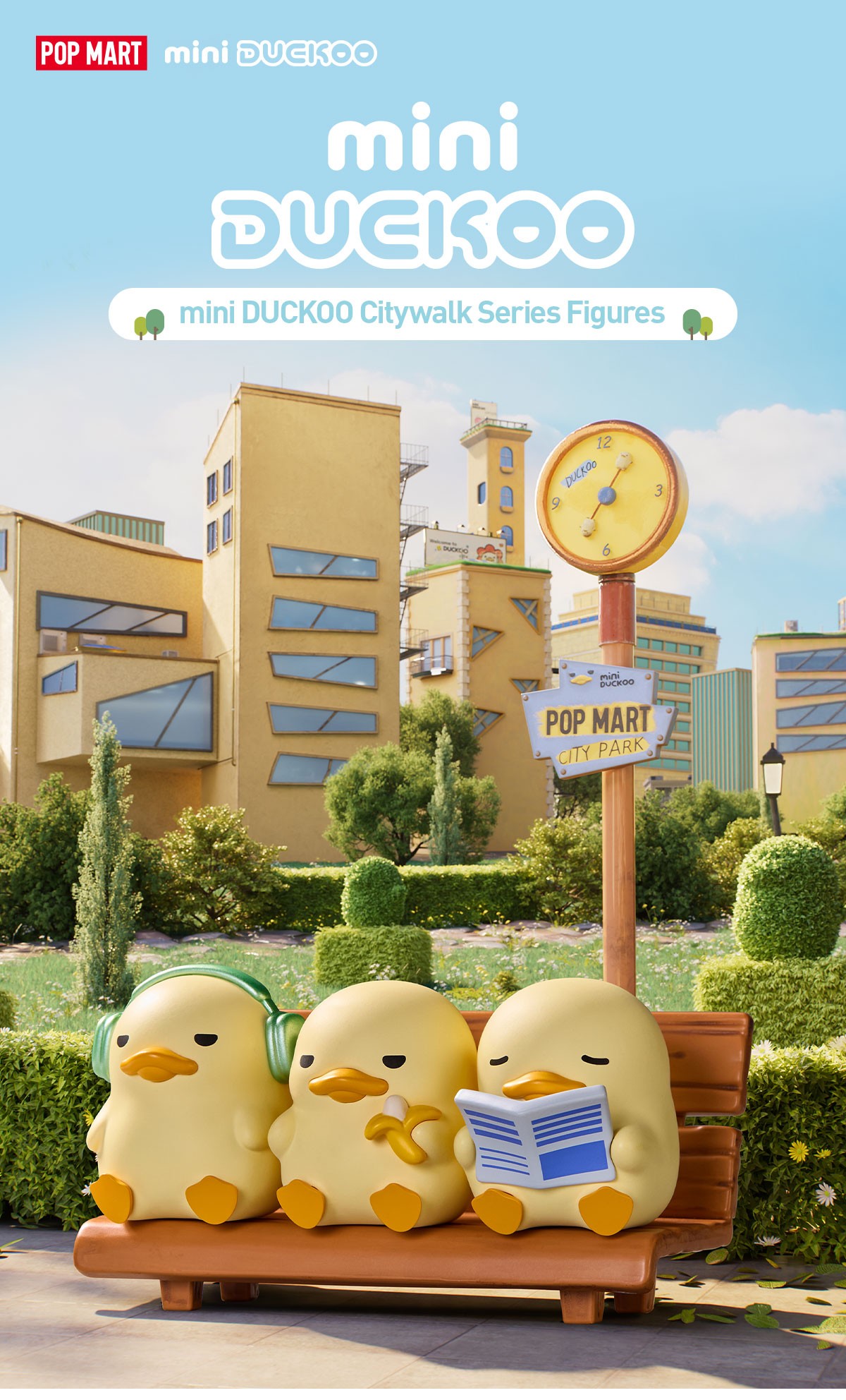 DUCKOO — mini DUCKOO Citywalk Figures Blind Box | POP MART — official detail