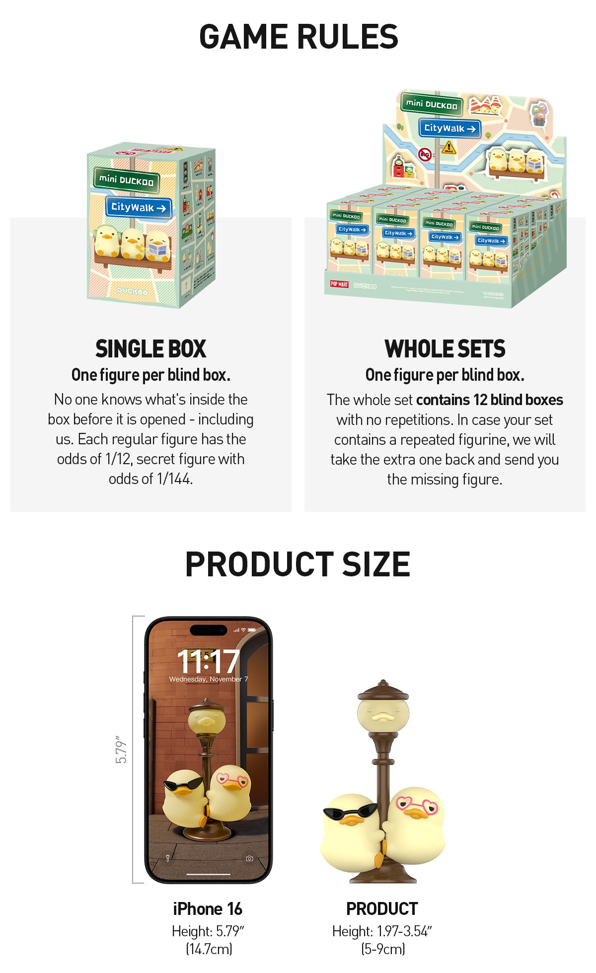 DUCKOO — mini DUCKOO Citywalk Figures Blind Box | POP MART — official detail