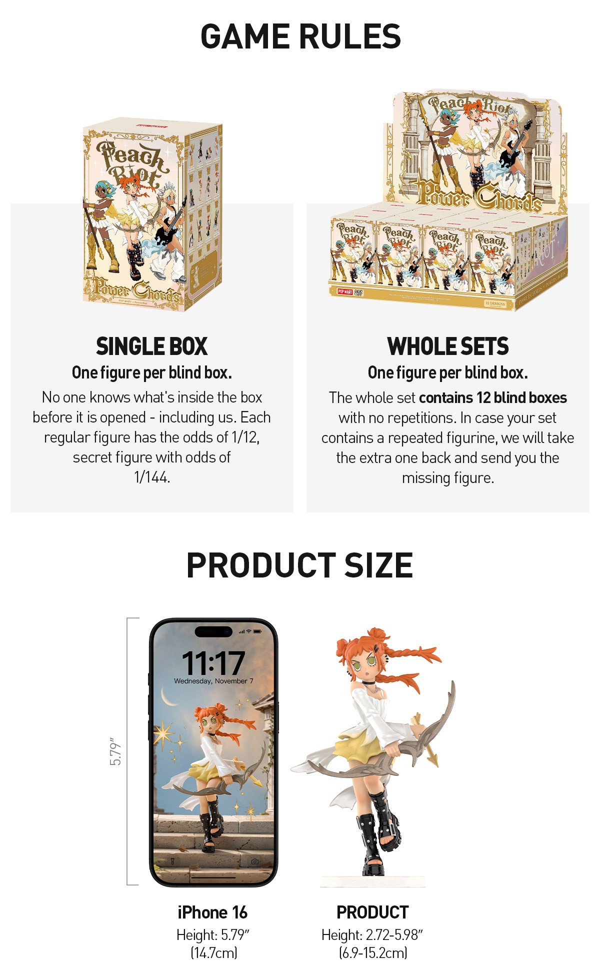 Peach Riot — Power Chords Figures Blind Box | POP MART — official detail