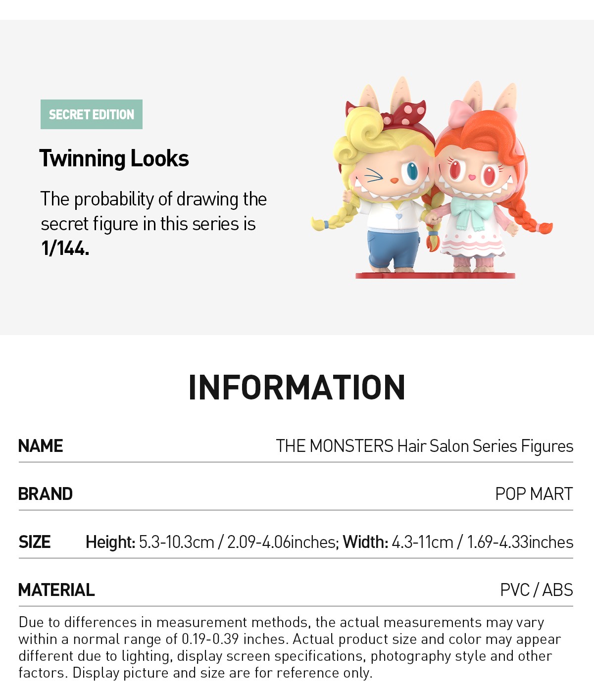 THE MONSTERS — Hair Salon Figures Blind Box | POP MART — official detail