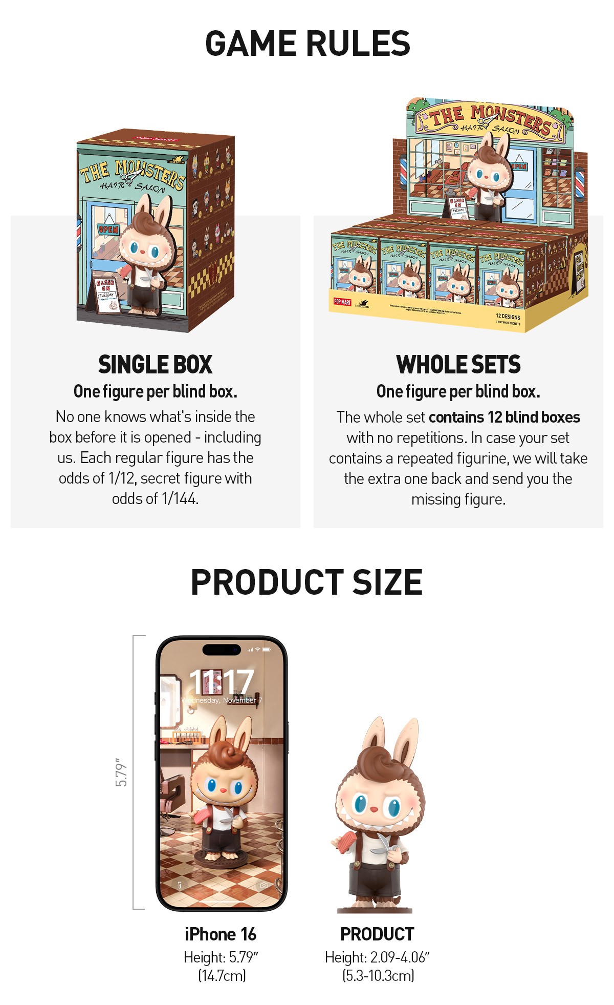 THE MONSTERS — Hair Salon Figures Blind Box | POP MART — official detail