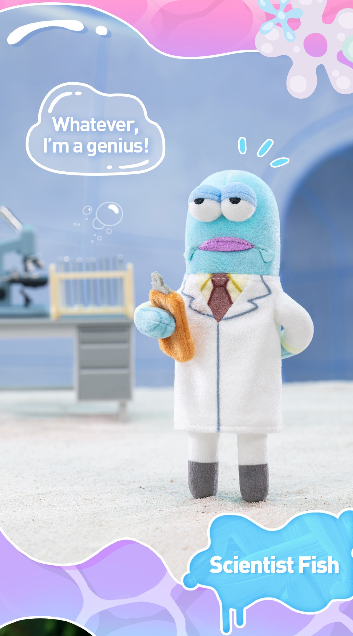 SpongeBob — Residents of Bikini Bottom Whimsical Plush Part 2 Blind Box | POP MART — official detail