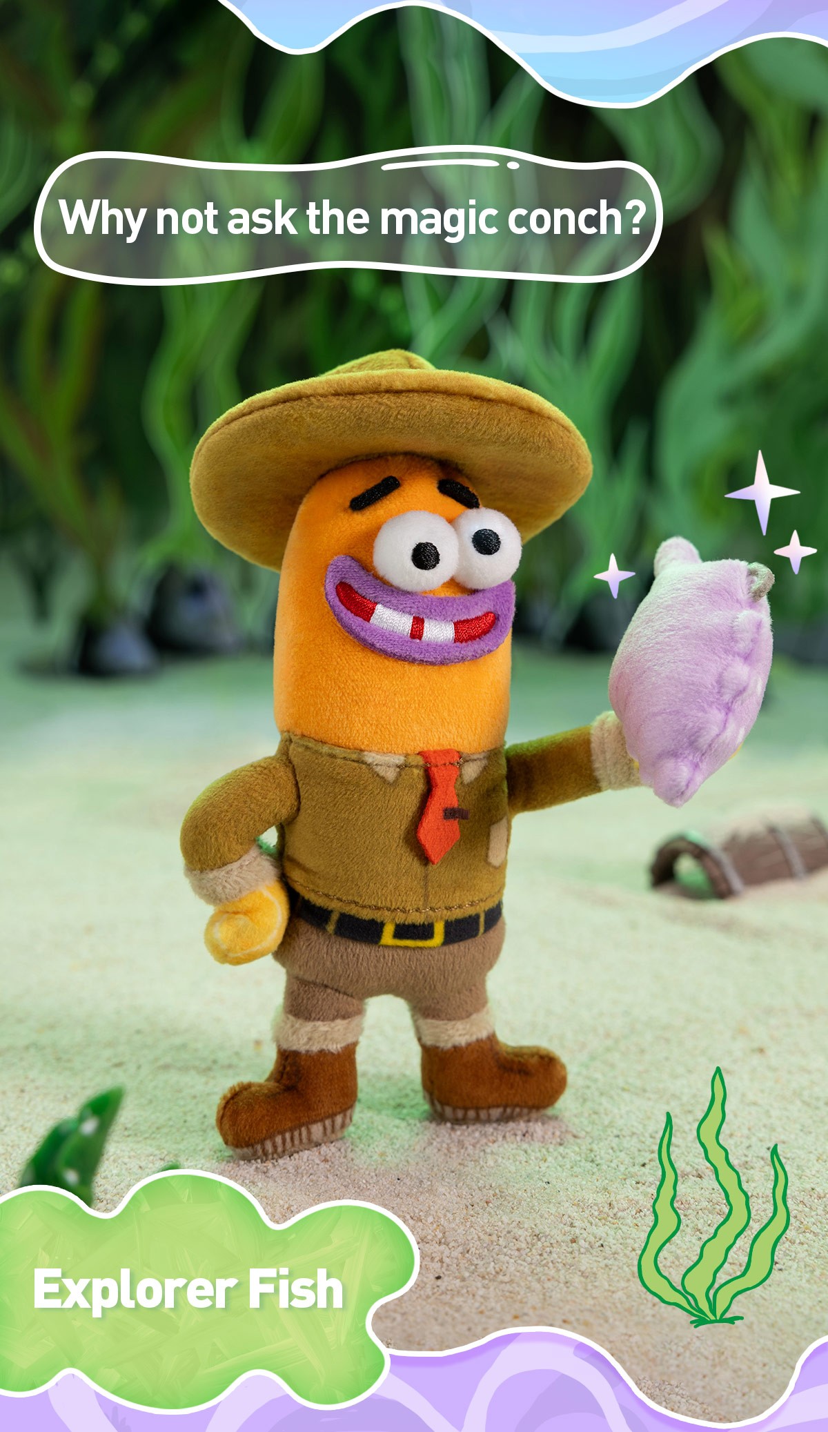 SpongeBob — Residents of Bikini Bottom Whimsical Plush Part 2 Blind Box | POP MART — official detail