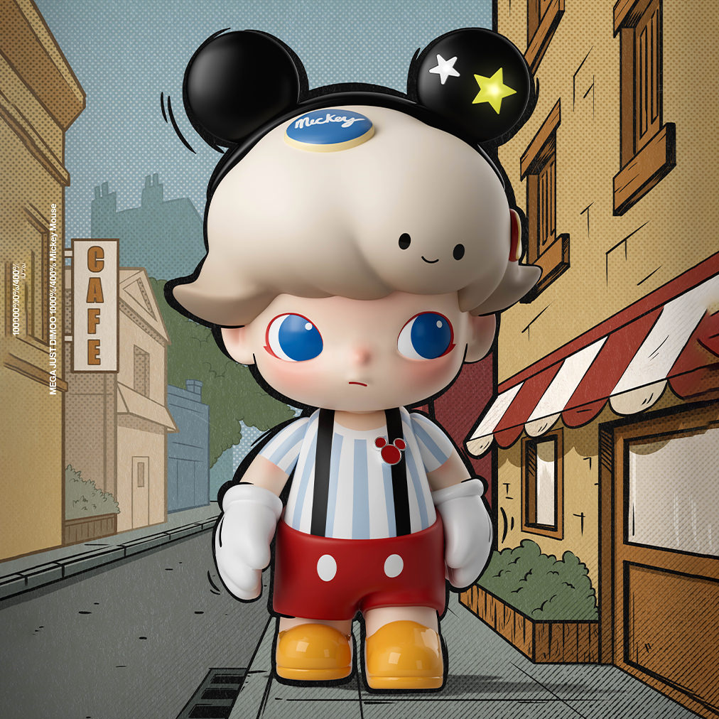 MEGA JUST DIMOO 400% Mickey Mouse Collectible Figure by Pop Mart