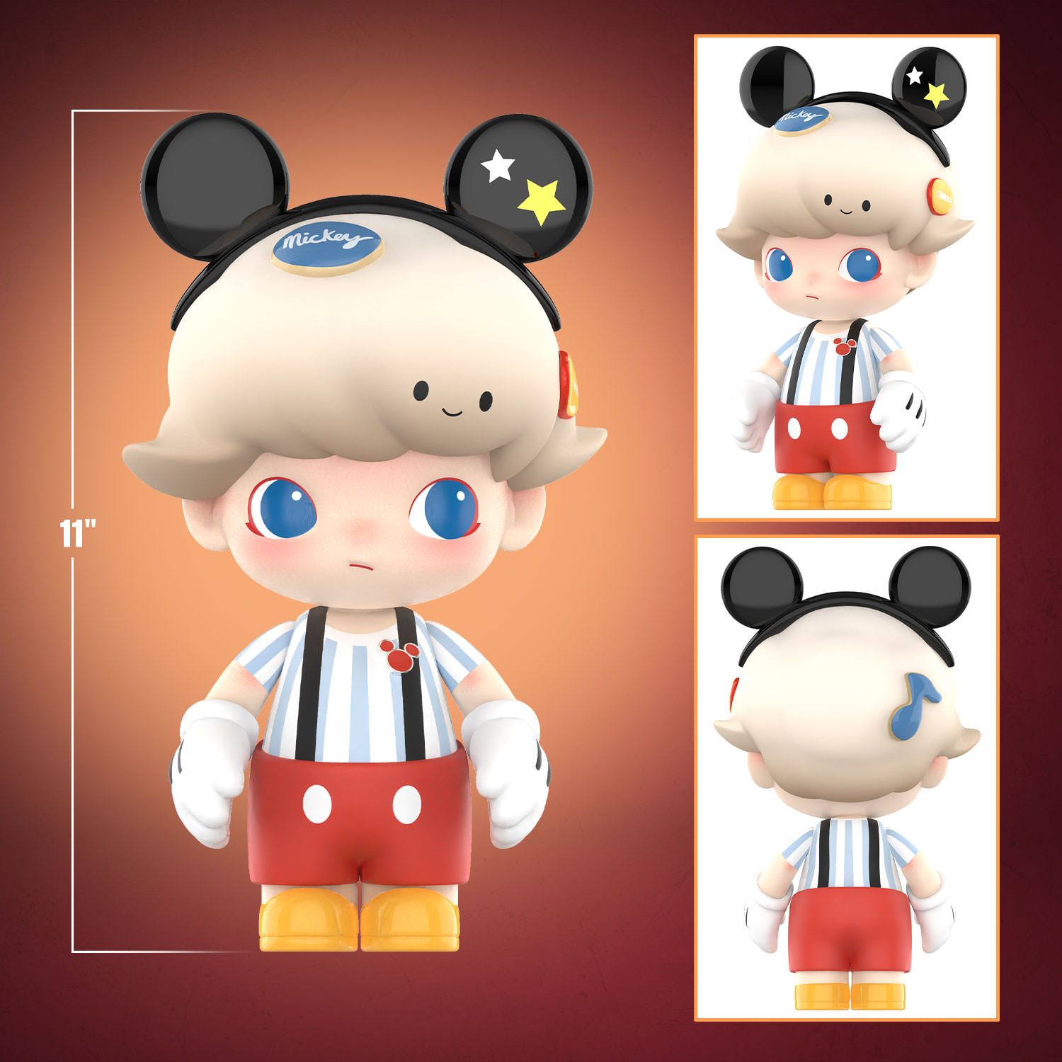 MEGA JUST DIMOO 400% Mickey Mouse Collectible Figure by Pop Mart