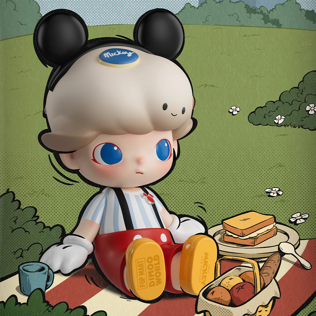 MEGA JUST DIMOO 400% Mickey Mouse Collectible Figure by Pop Mart