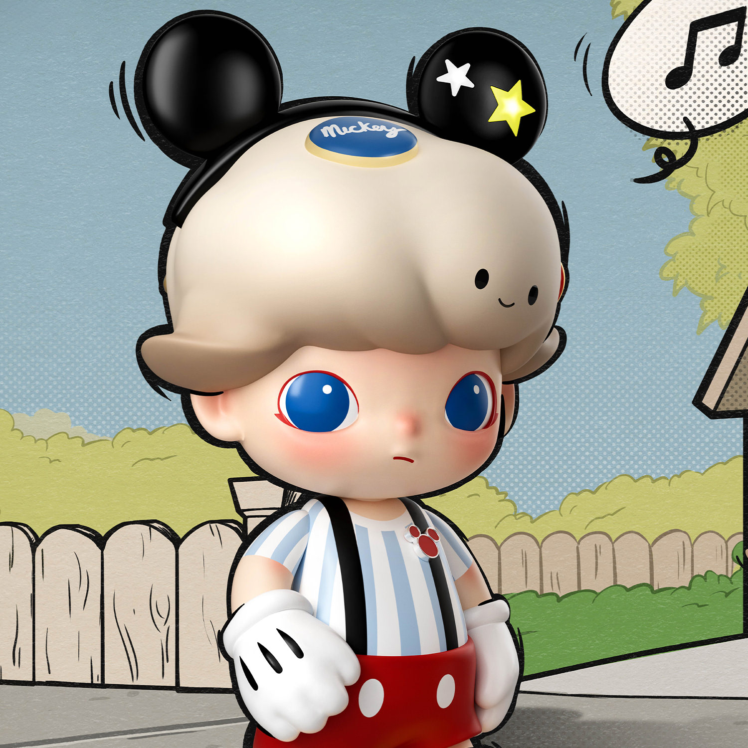 MEGA JUST DIMOO 400% Mickey Mouse Collectible Figure by Pop Mart