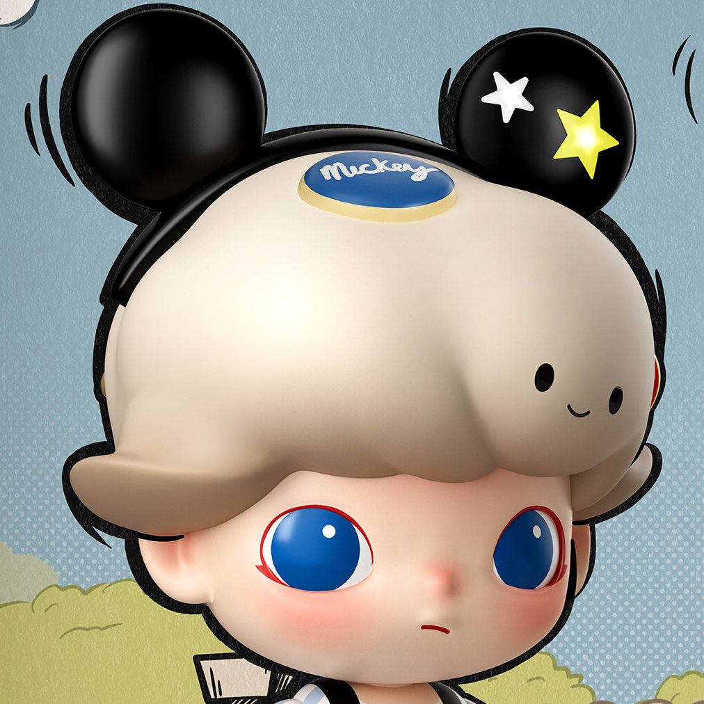 MEGA JUST DIMOO 400% Mickey Mouse Collectible Figure by Pop Mart