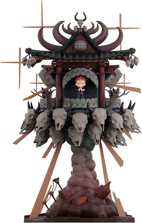 Jujutsu Kaisen Series Scene Blocks - Sukuna Collectible Figure by Pop Mart