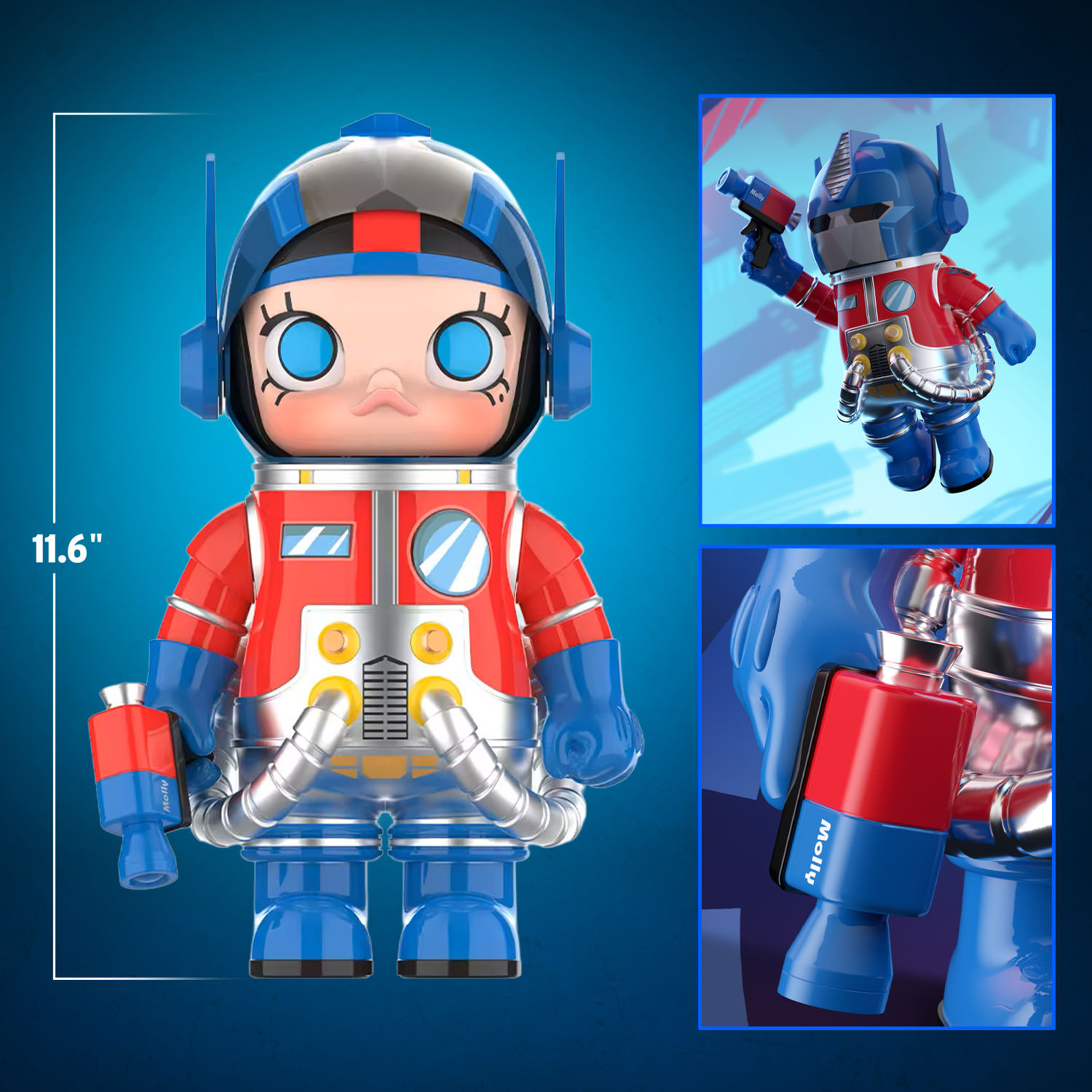 MEGA SPACE MOLLY 400% Optimus Prime Collectible Figure by Pop Mart