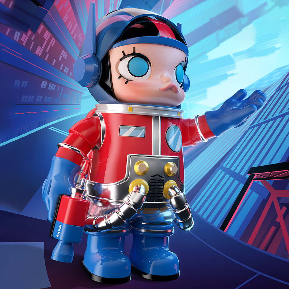 MEGA SPACE MOLLY 400% Optimus Prime Collectible Figure by Pop Mart