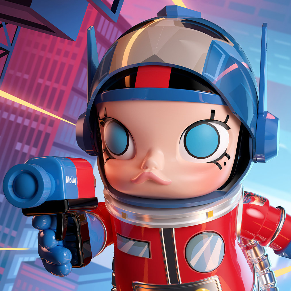 MEGA SPACE MOLLY 400% Optimus Prime Collectible Figure by Pop Mart