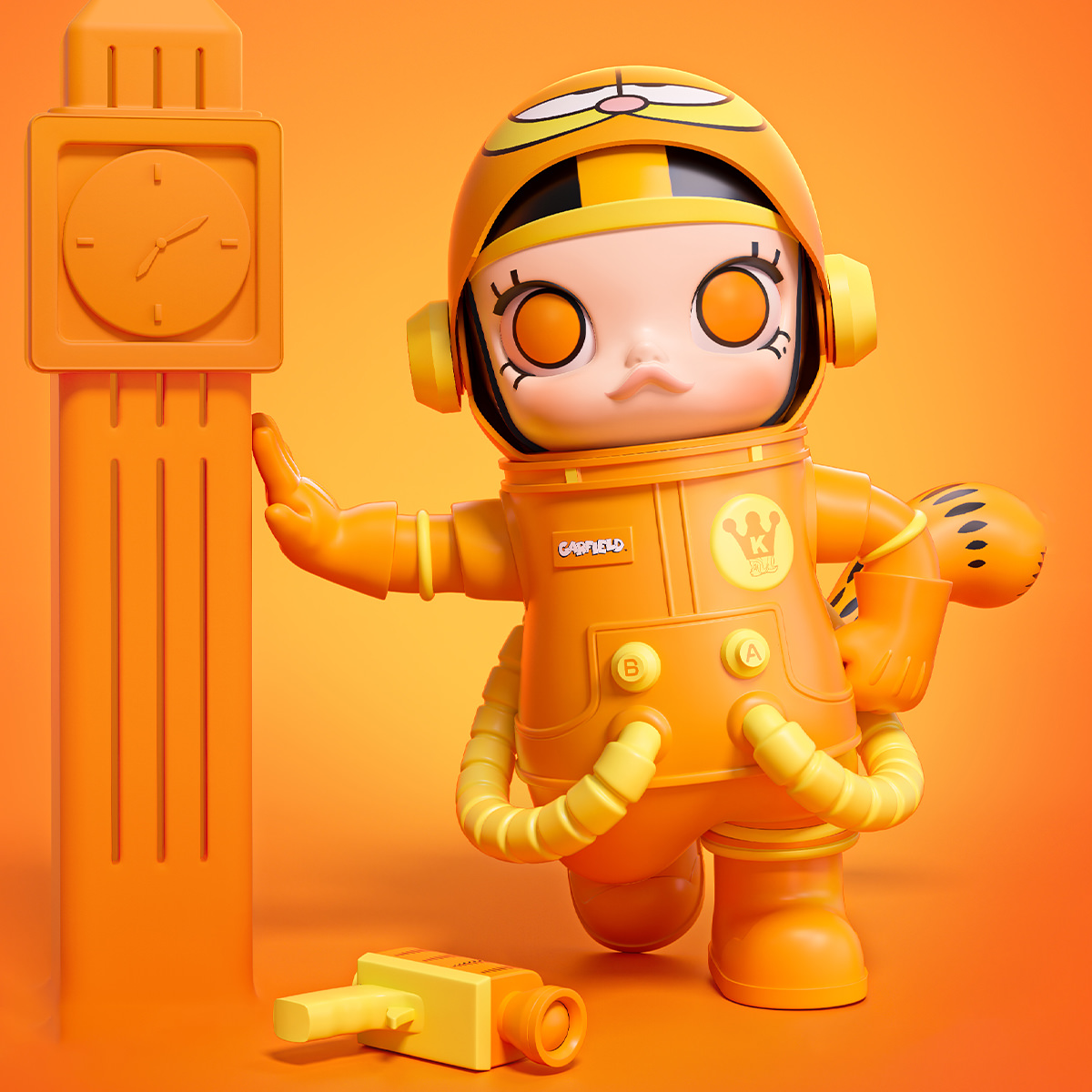 MEGA SPACE MOLLY 400% Garfield Collectible Figure by Pop Mart