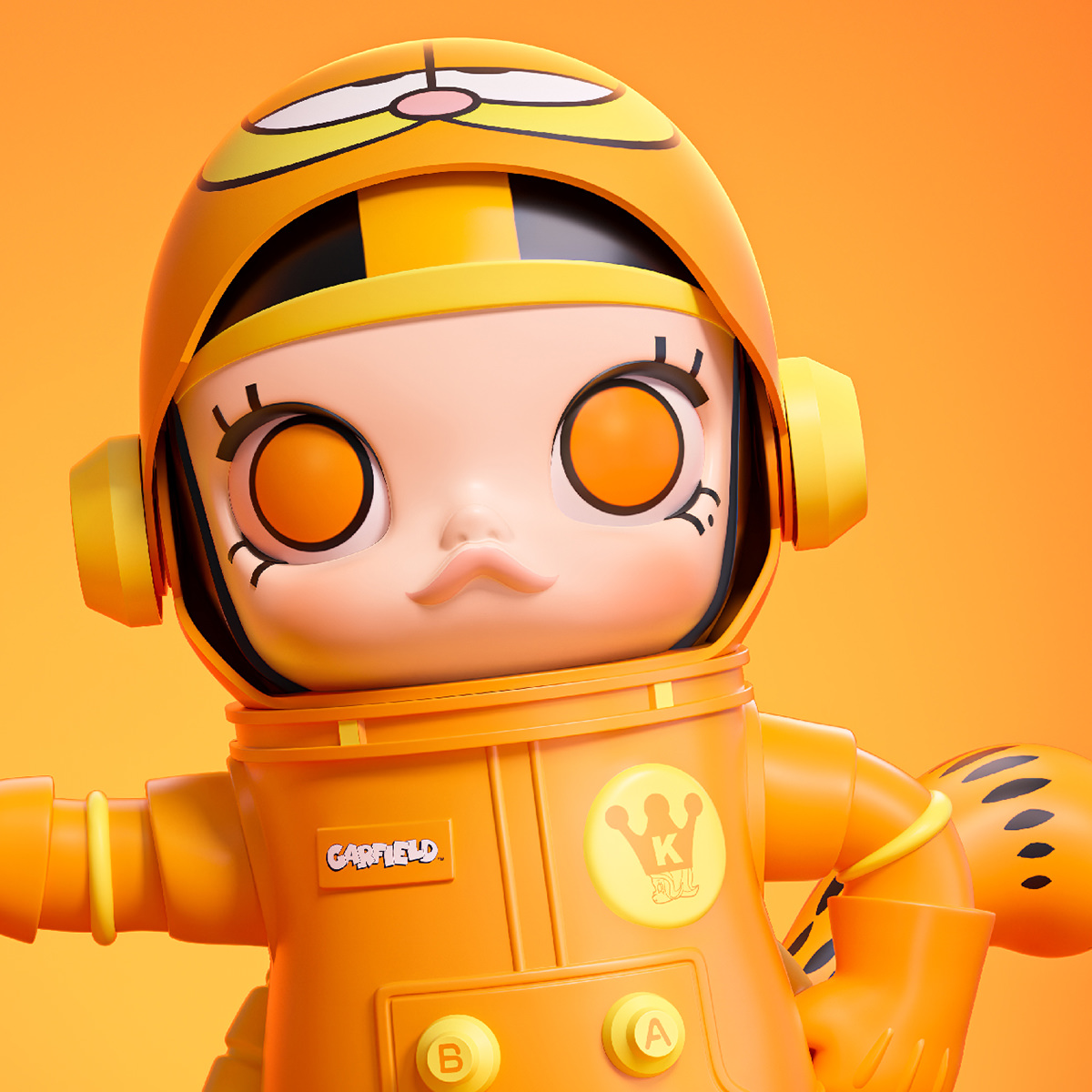 MEGA SPACE MOLLY 400% Garfield Collectible Figure by Pop Mart