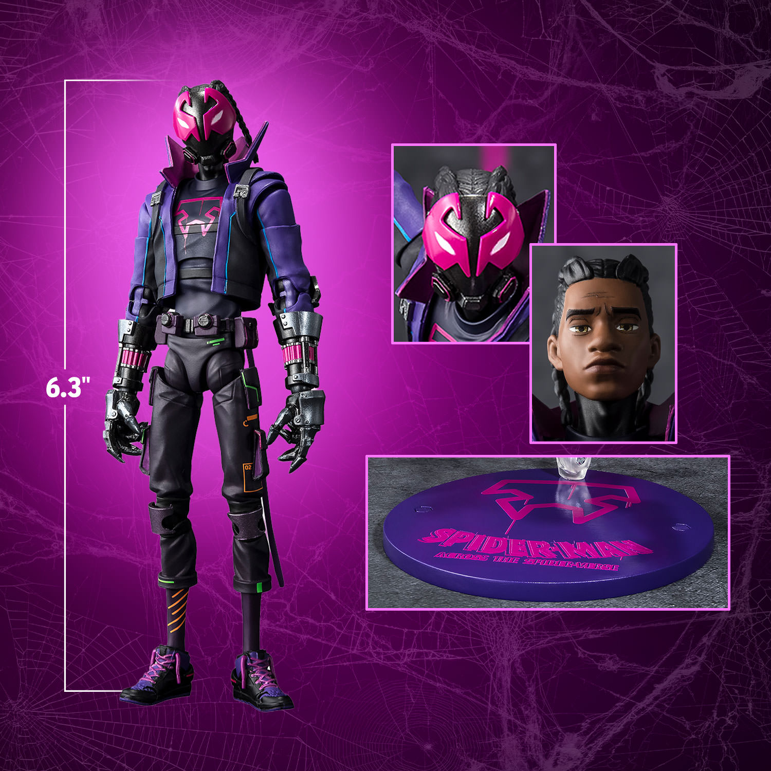 Miles G. Morales -42 Miles on the Prowler's Path- Action Figure by Tamashii Nations