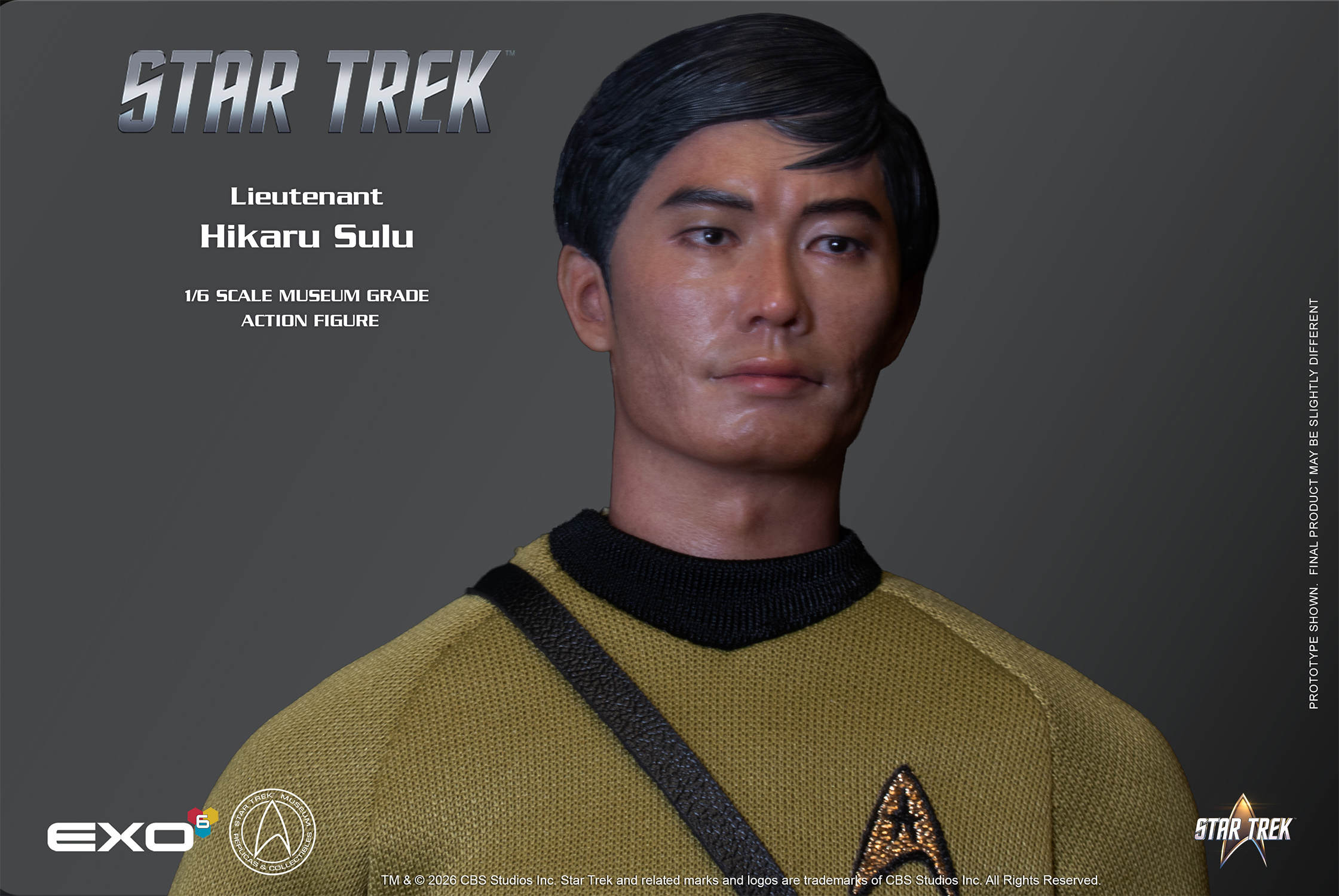 Lieutenant Hikaru Sulu Sixth Scale Figure by EXO-6