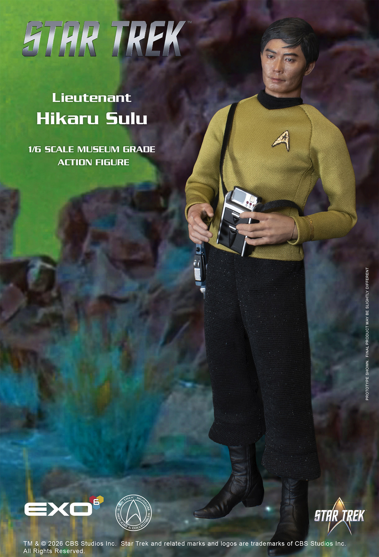 Lieutenant Hikaru Sulu Sixth Scale Figure by EXO-6