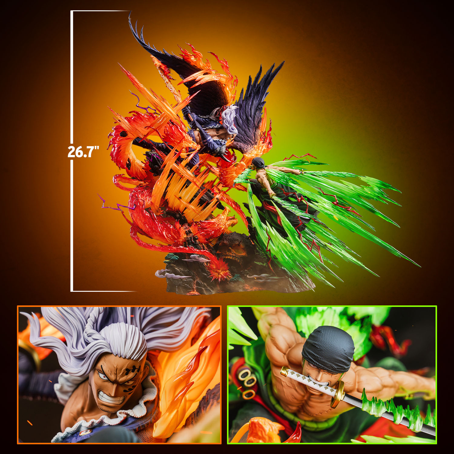 Zoro vs. King Statue by Jimei Palace x Anikingdom