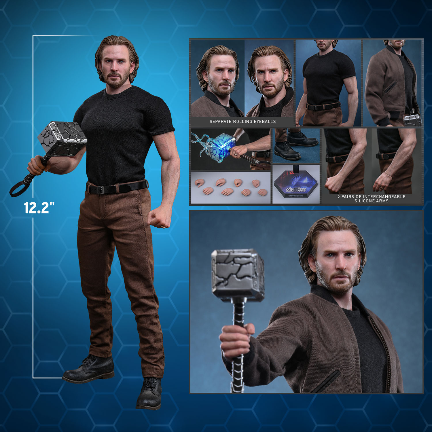 Steve Rogers (Deluxe Version) (Special Edition) Sixth Scale Figure by Hot Toys