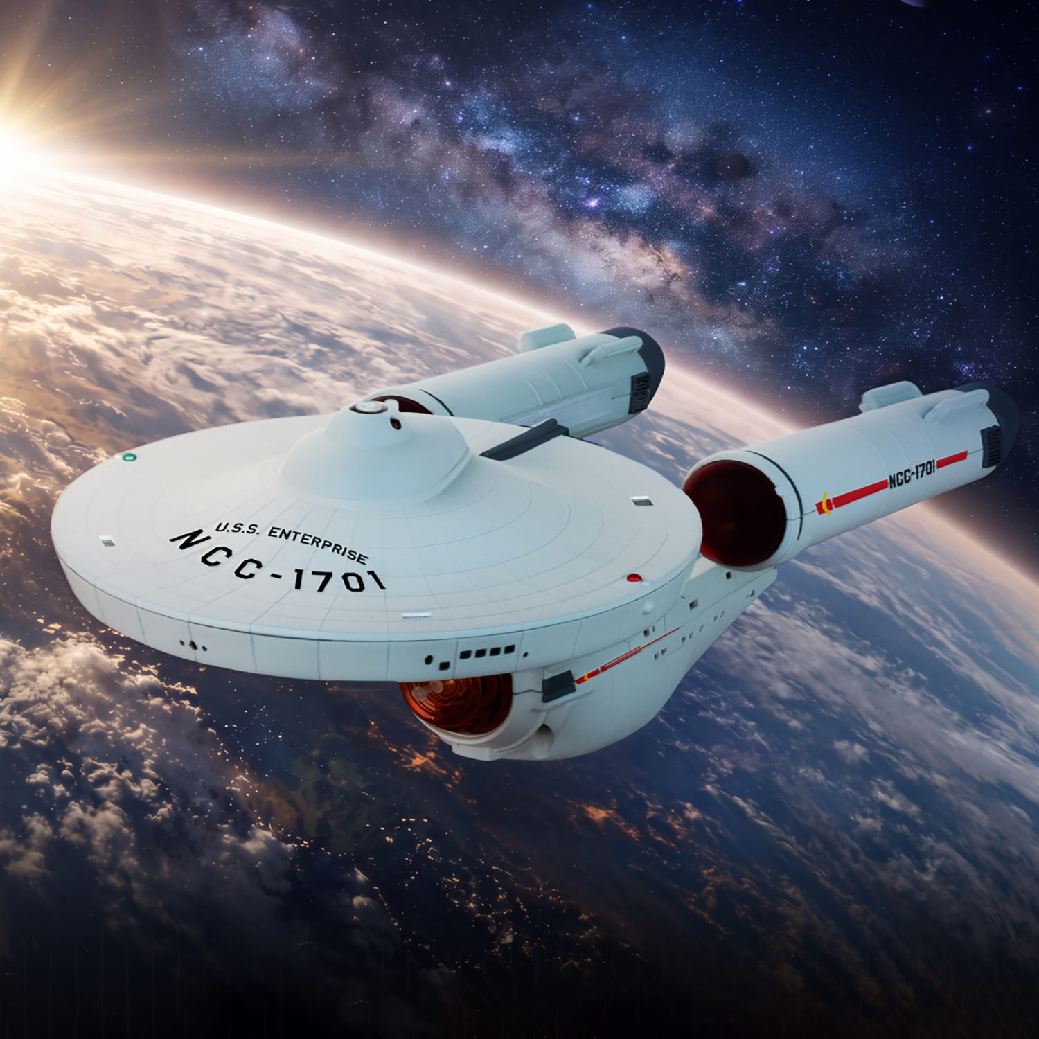 U.S.S. Enterprise NCC-1701 Collectible Figure by Beast Kingdom