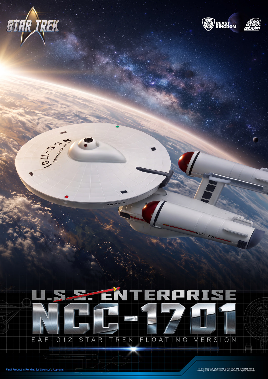 U.S.S. Enterprise NCC-1701 Collectible Figure by Beast Kingdom