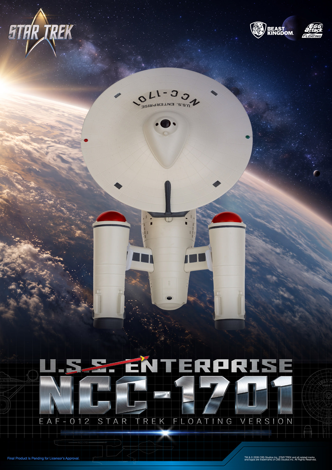 U.S.S. Enterprise NCC-1701 Collectible Figure by Beast Kingdom