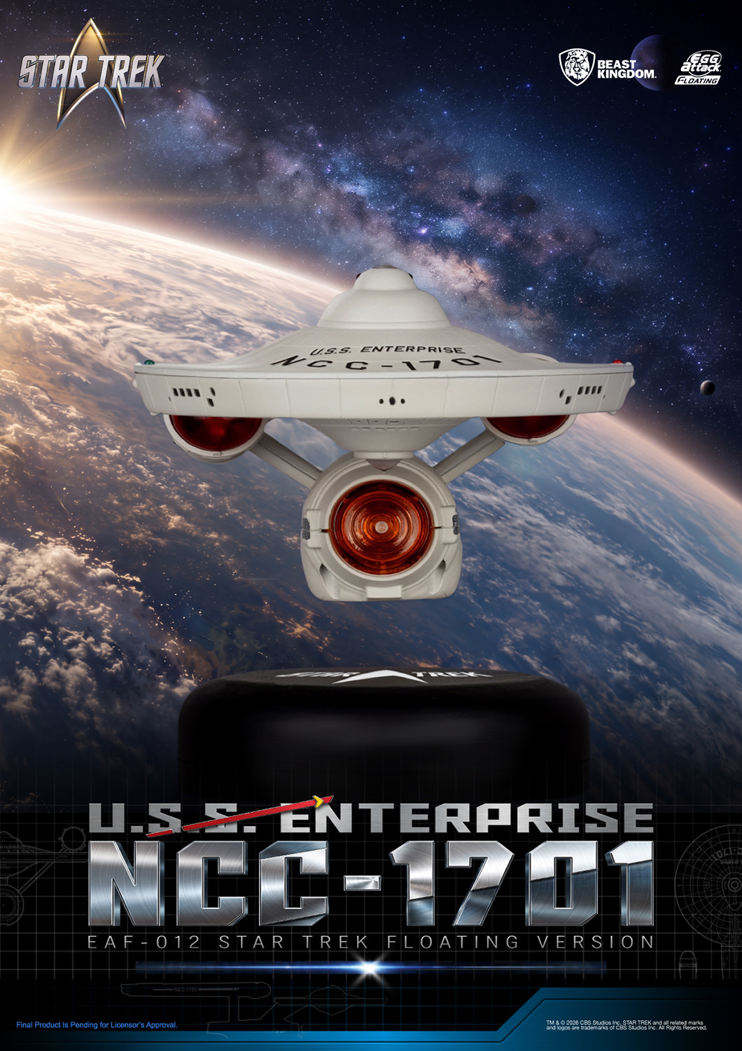 U.S.S. Enterprise NCC-1701 Collectible Figure by Beast Kingdom