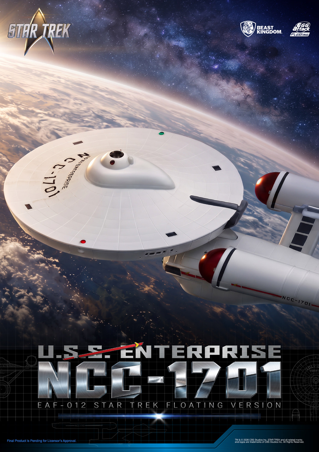 U.S.S. Enterprise NCC-1701 Collectible Figure by Beast Kingdom