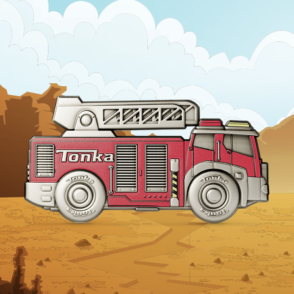 Tonka Fire Truck Silver Collectible by Agoro