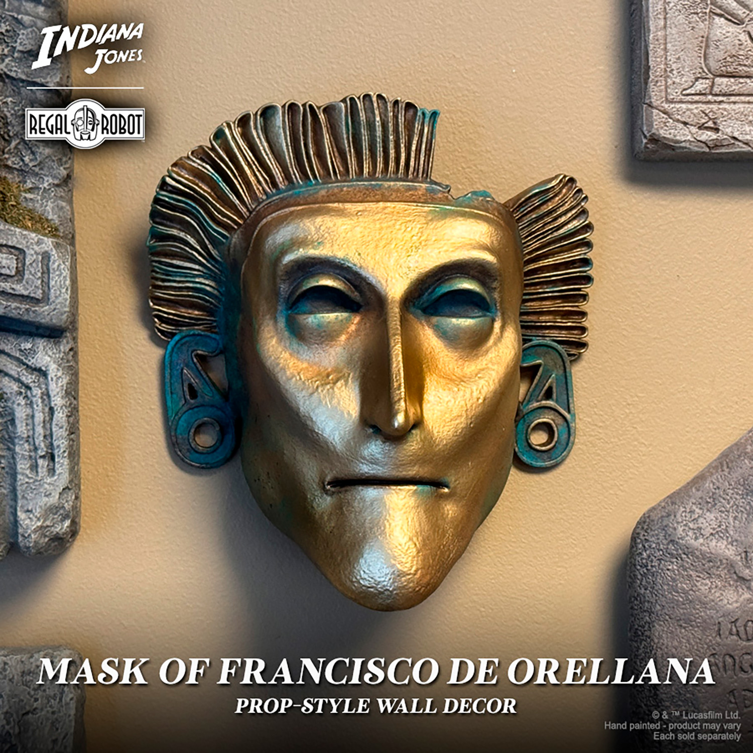 Francisco de Orellana’s Death Mask Wall Decor by Regal Robot