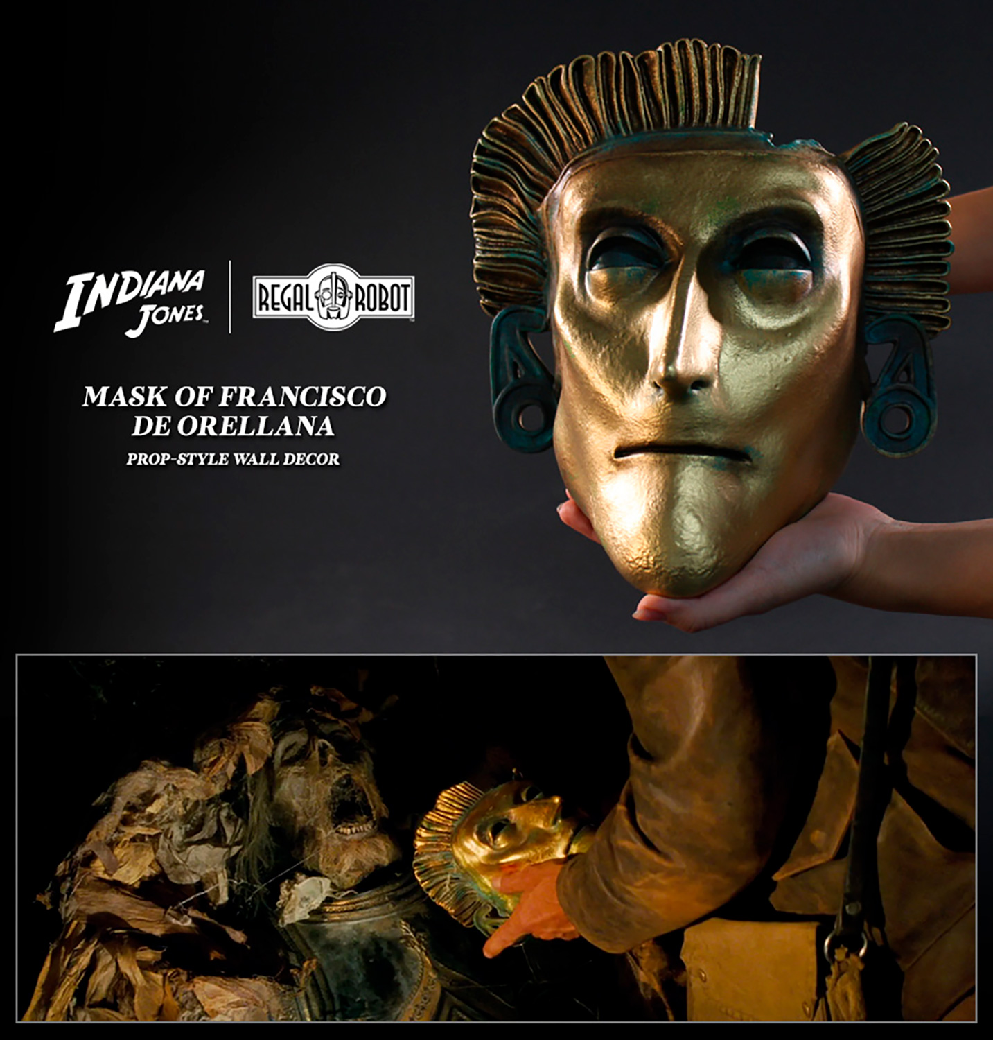 Francisco de Orellana’s Death Mask Wall Decor by Regal Robot