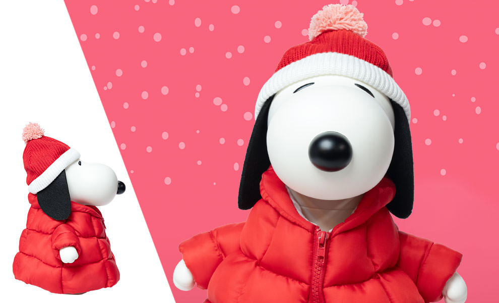 Snoopy (Red Puffy Coat) Vinyl Collectible by Super7