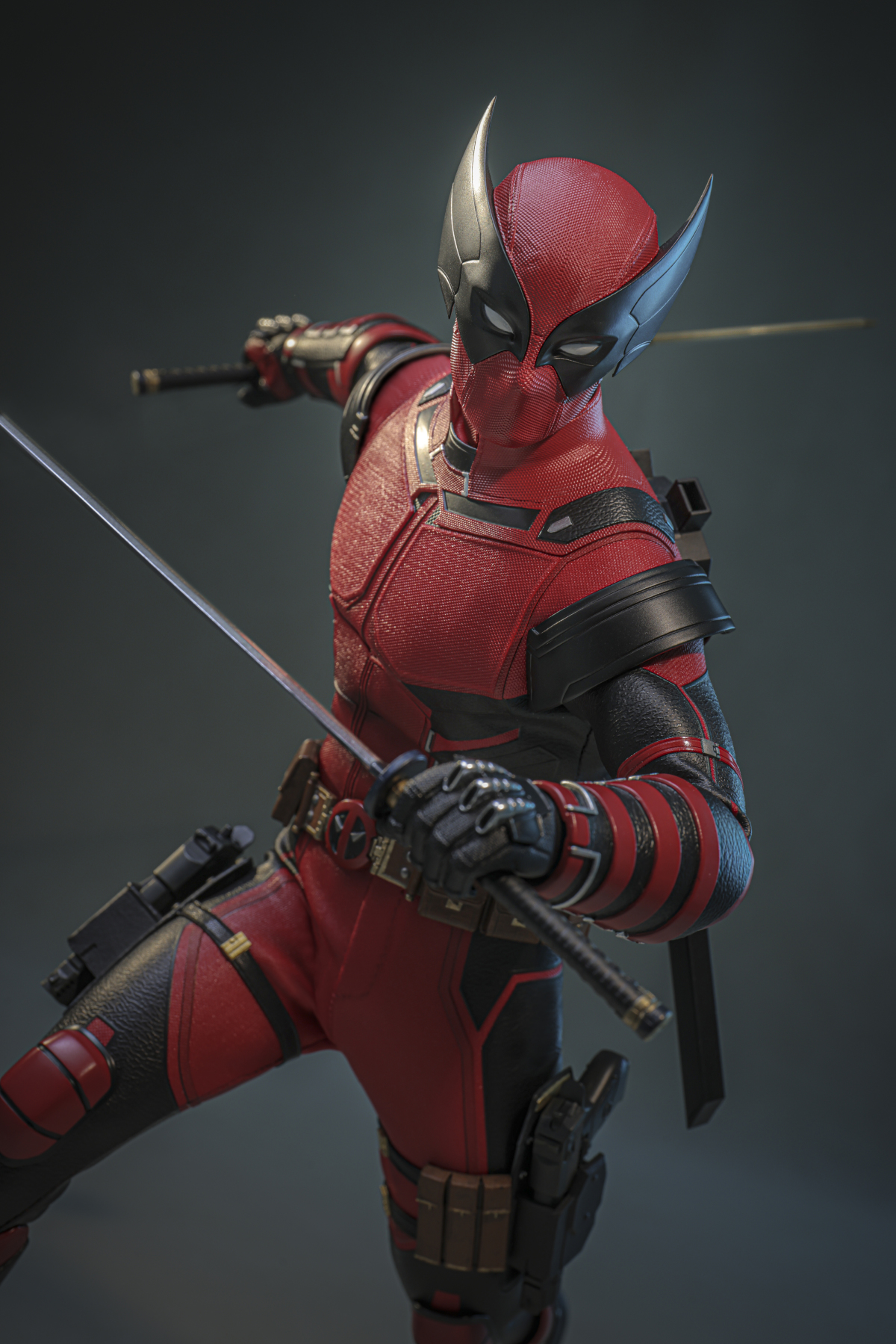 Deadpool and Wolverine Hot Toys Wolverinepool 1/6 Figure Brings Concept Art to Life