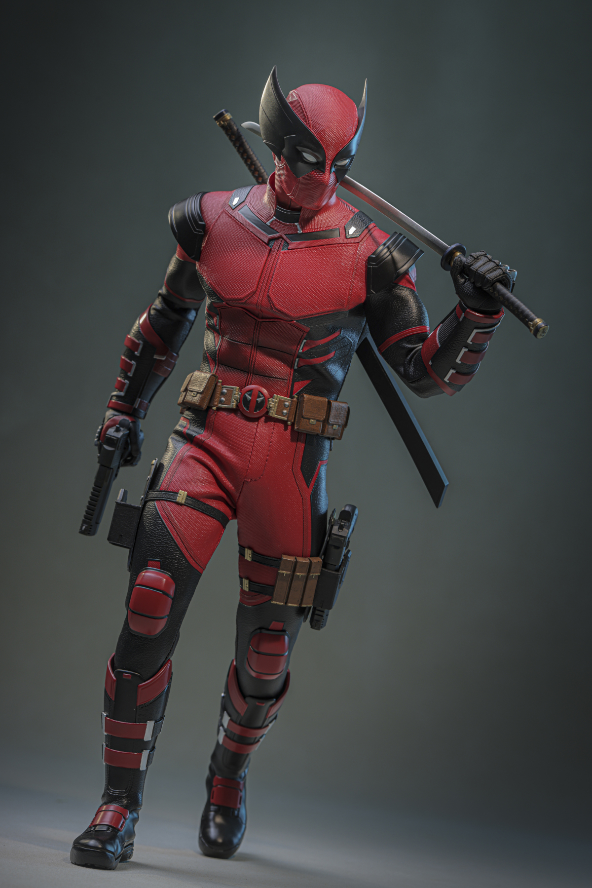 Deadpool and Wolverine Hot Toys Wolverinepool 1/6 Figure Brings Concept Art to Life