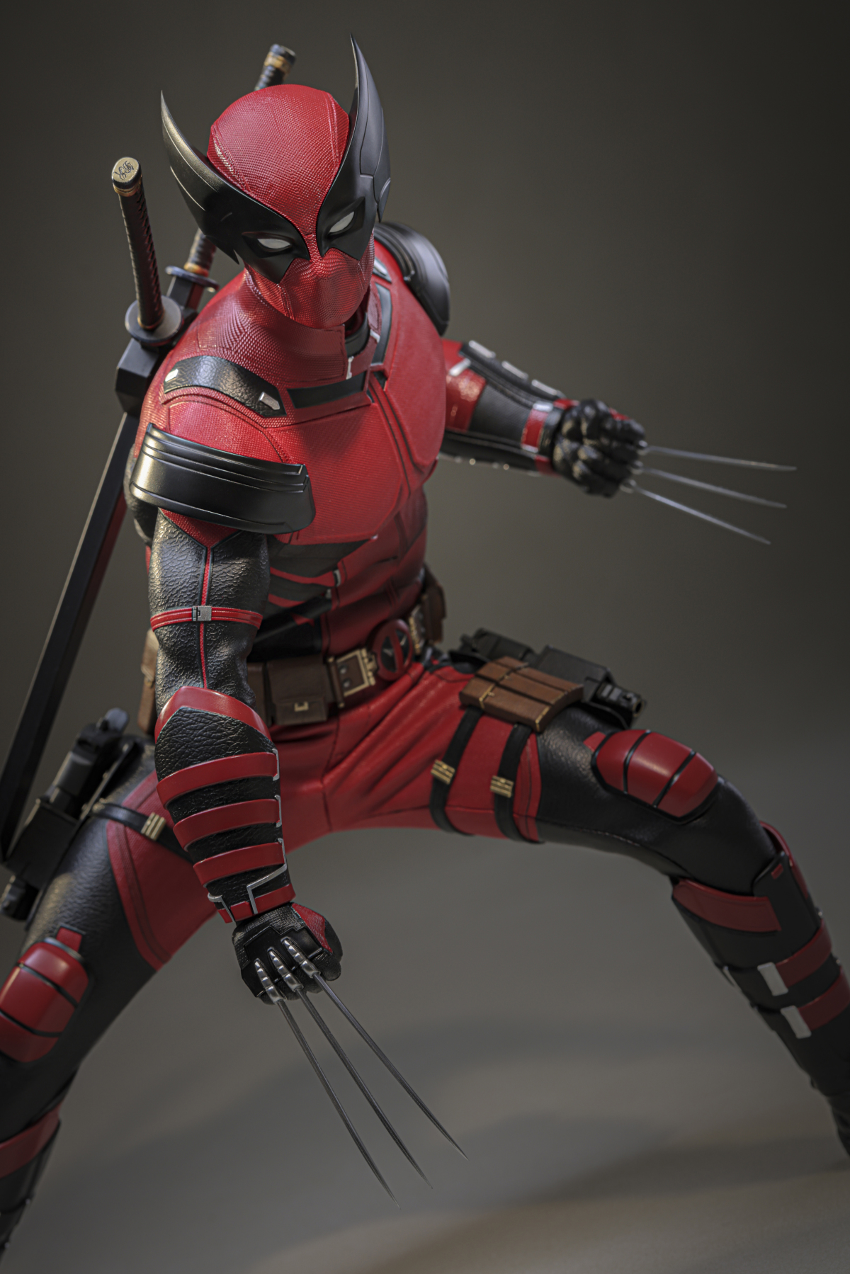 Deadpool and Wolverine Hot Toys Wolverinepool 1/6 Figure Brings Concept Art to Life