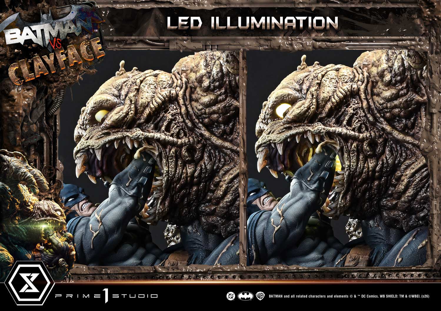 Batman vs Clayface (Deluxe Bonus Version) Quarter Scale Statue by Prime 1 Studio