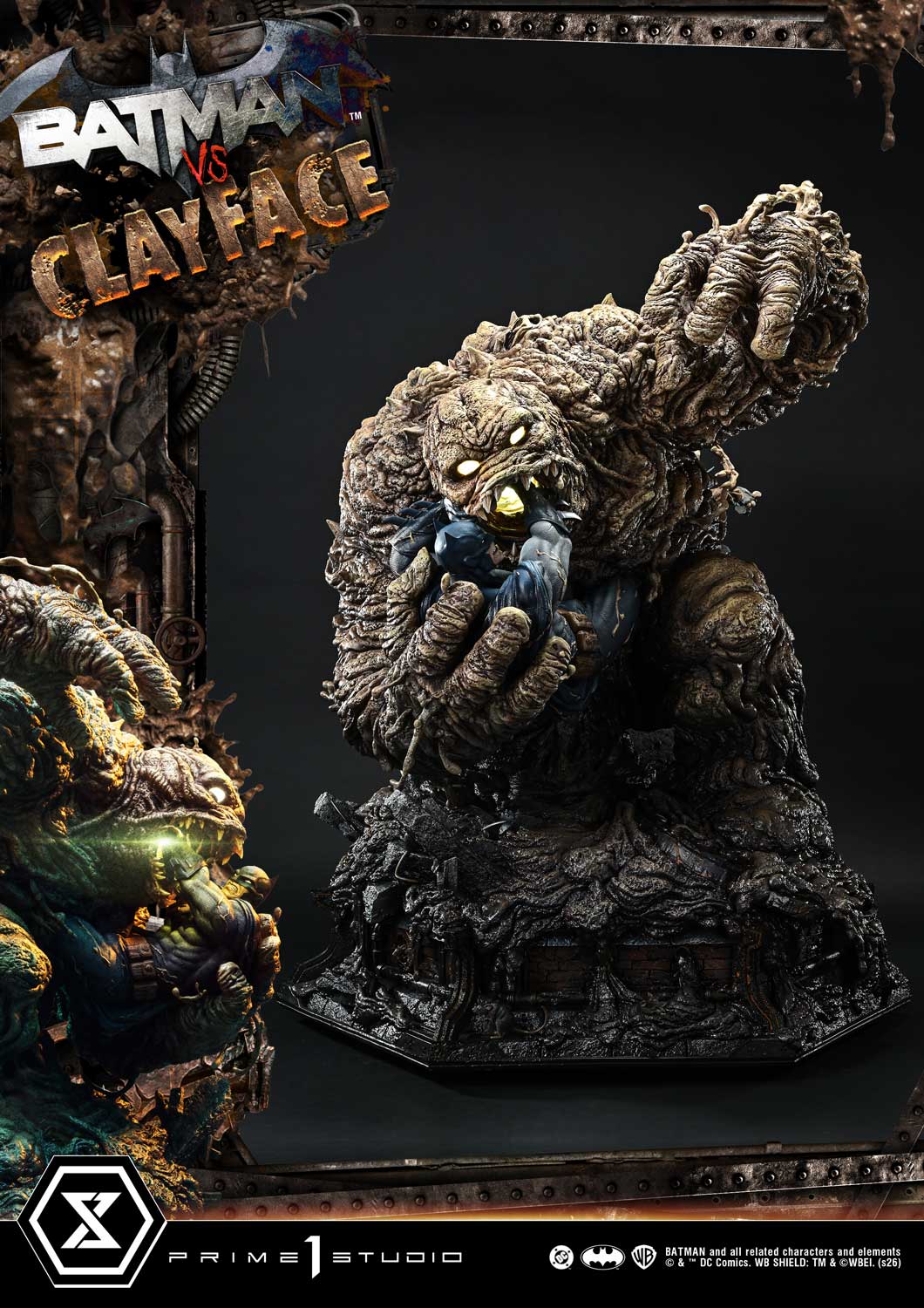 Batman vs Clayface (Deluxe Bonus Version) Quarter Scale Statue by Prime 1 Studio